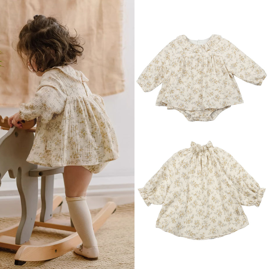 Baby Clothing Organic - Floral Baby Girl Dresses Spring Organic