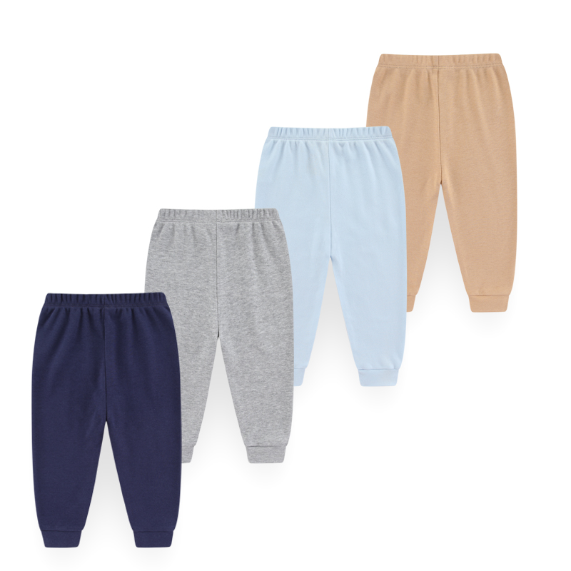 4-Piece Unisex Baby Pants 100% - Baby Clothing Dividers 评论和价格