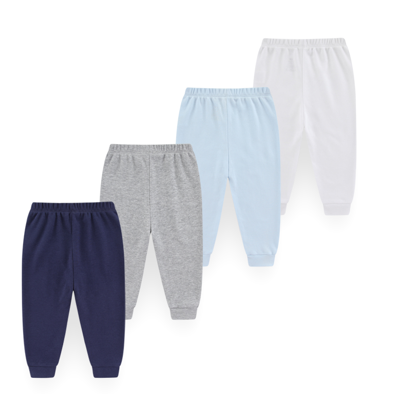4-Piece Unisex Baby Pants 100% - Baby Clothing Dividers 评论和价格