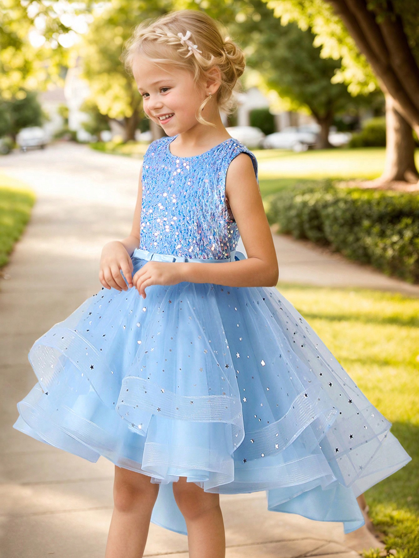 Baby Girl Princess Floral Sequ - Baby Clothing Dresser 评论和价格