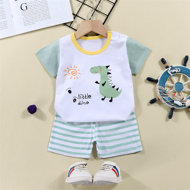 Cotton Tees+Shorts 2-piece Tra - Baby Clothing Dividers 评论和价格