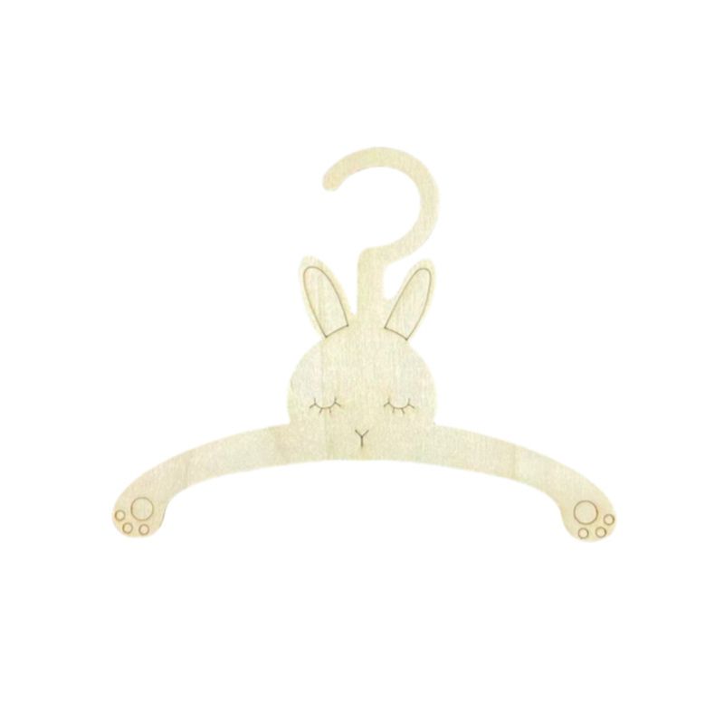 20PCS Cute Wooden Clothes Hang - Baby Clothing Hanging Rack 评论和价格