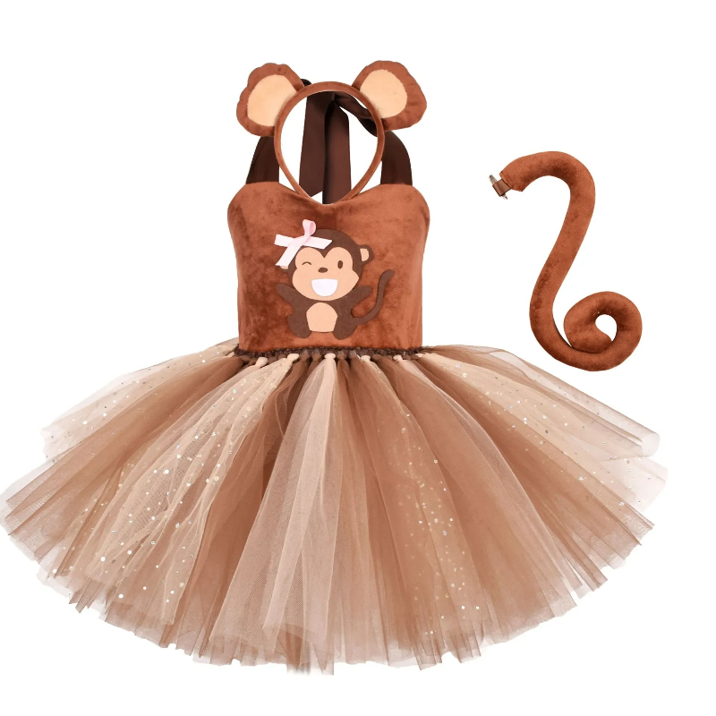 Brown Monkey Tutu Dress for Ba - Baby Clothing Dresser 评论和价格