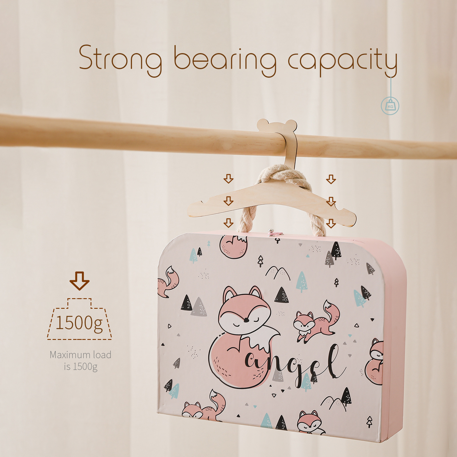 5/10pcs Wooden Baby Hangers Ki - Baby Clothing Hanging Rack 评论和价格