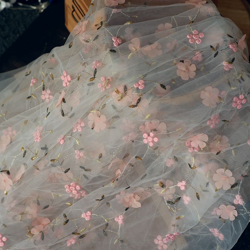 0.5m Embroidered Flower Mesh F - Baby Clothing Organic 评论和价格